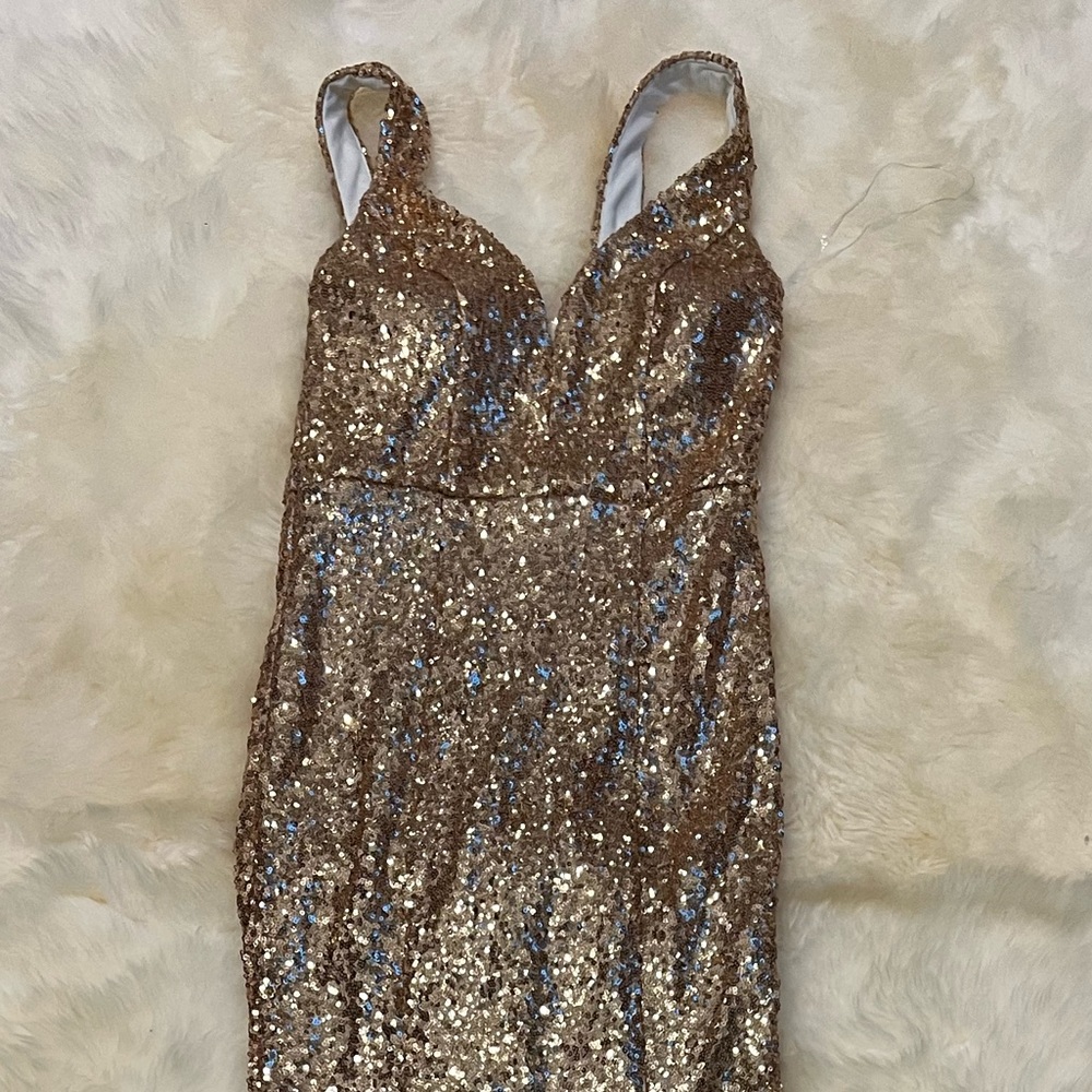 Long mermaid sequin dress